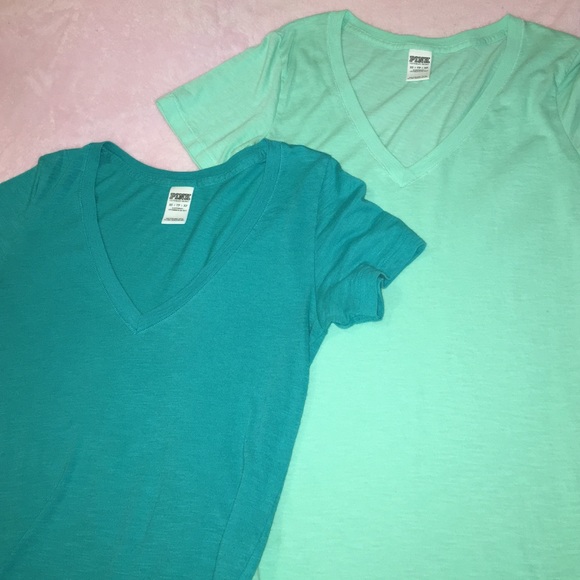 Pink t shirts, teal and seafoam - Picture 1 of 3