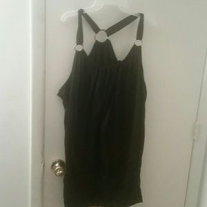 Black Halter back Shirt