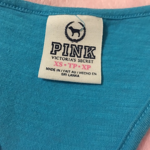 PINK blue tank top - Picture 2 of 2