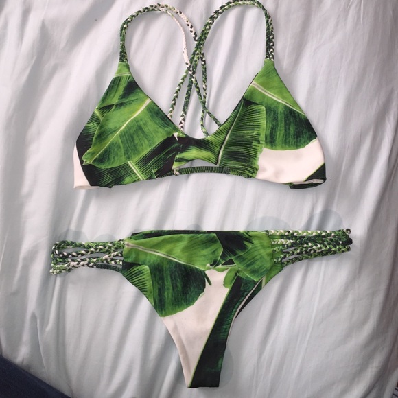 STONEFOX SWIM - GYPSY BOTTOMS IN Banana Leaf