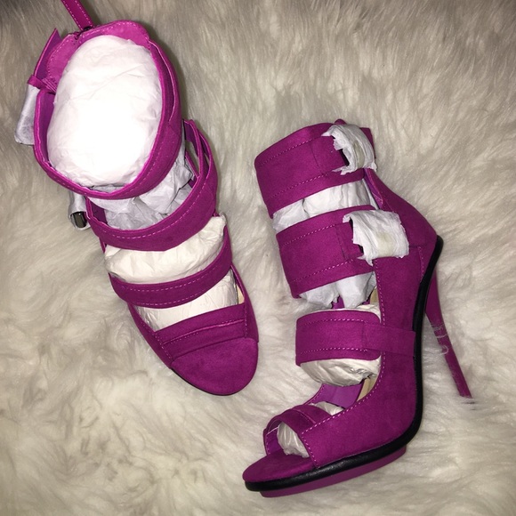 ❗️SOLD❗️GX by Gwen Stefani Berry Open Toe Heels - Picture 4 of 4