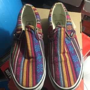 Printed slip on vans