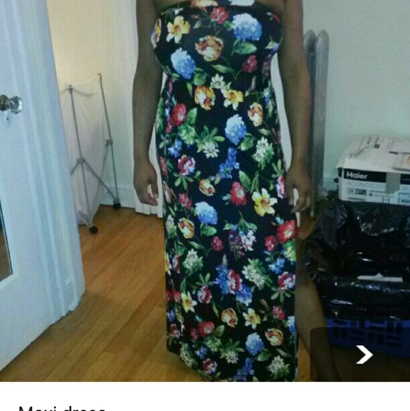 Cute long maxi flower dress