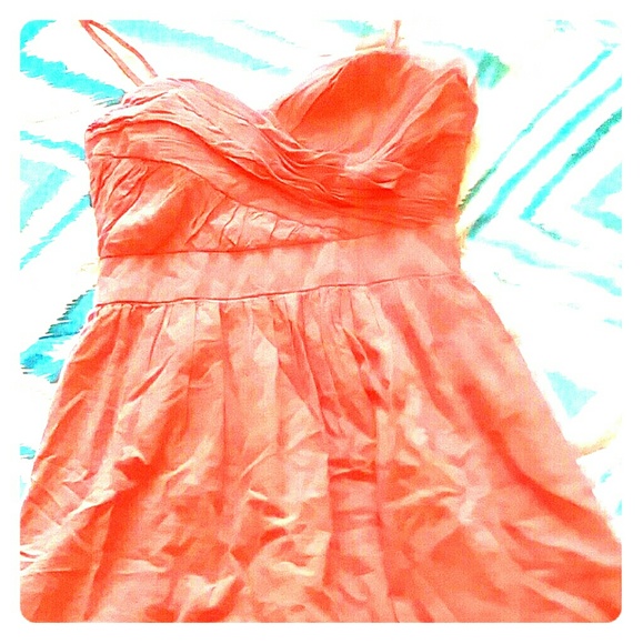 Peachy colored sundress