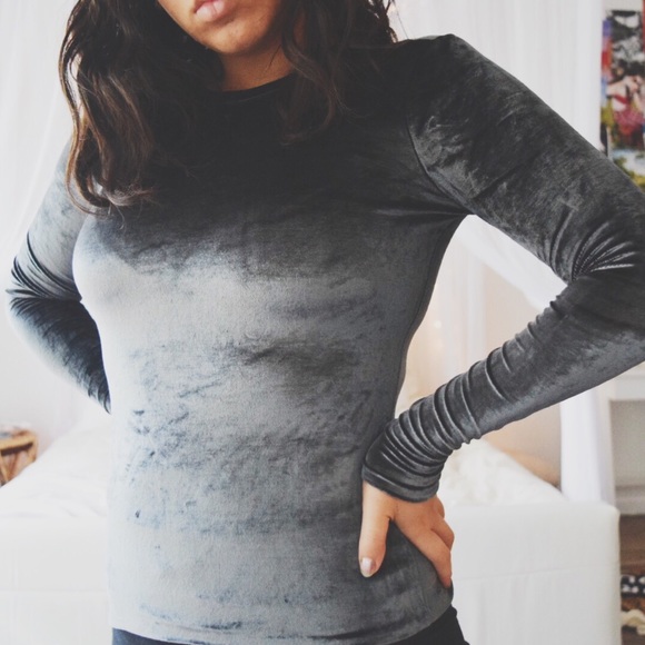 BCBG vintage 90s crushed velvet top