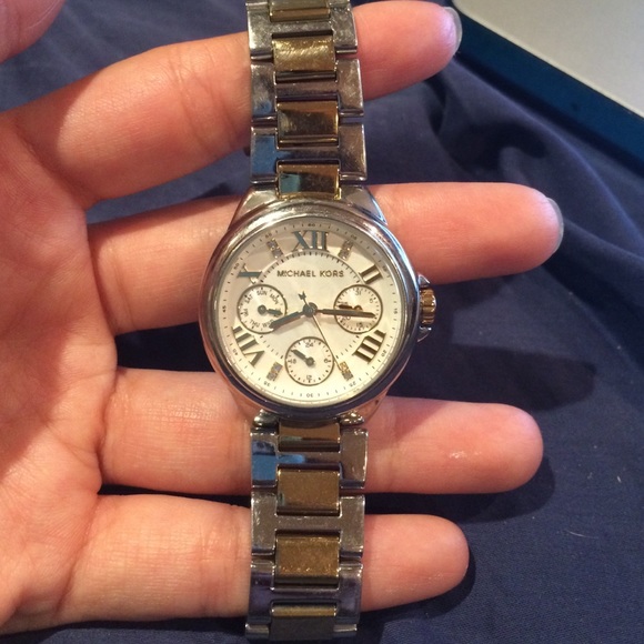 Michael kors watch, two toned