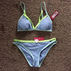 Periwinkle/green Bikini