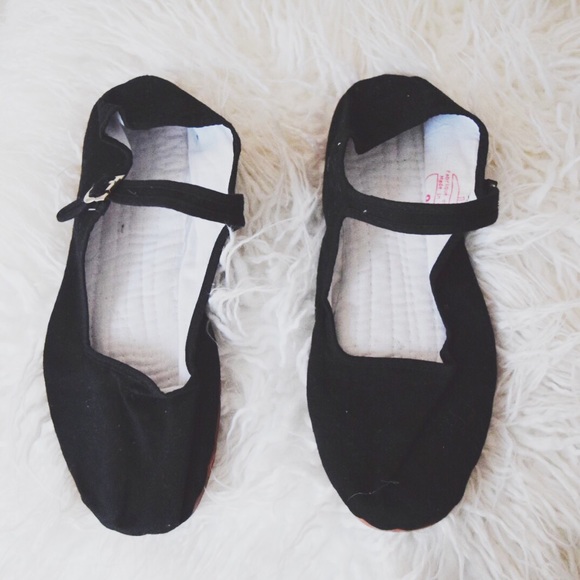 Black fabric flats from Urban outfitters
