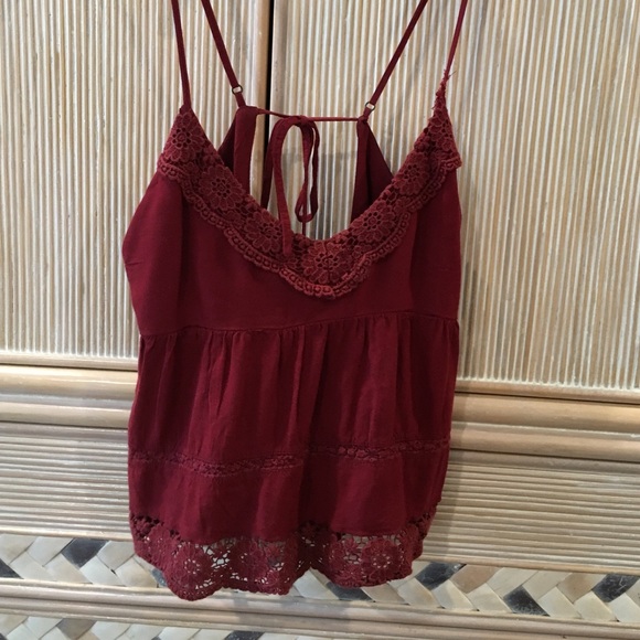 Forever 21 top, dark red