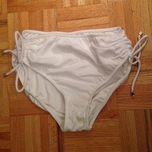 New High Waisted Bikini Bottoms w/ Ruched Side