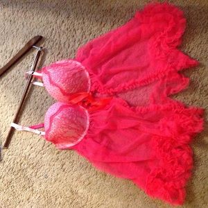 NEW Price! VS Neon Teddy with Matching Thong