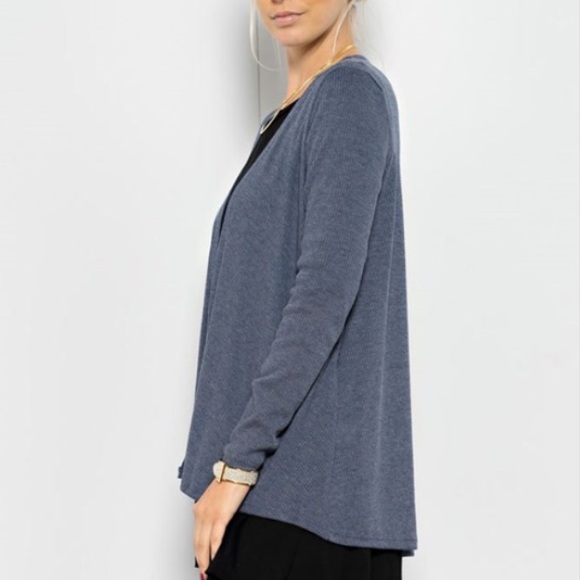 ✨Dusty Pink Ribbed Cardigan - Picture 4 of 4