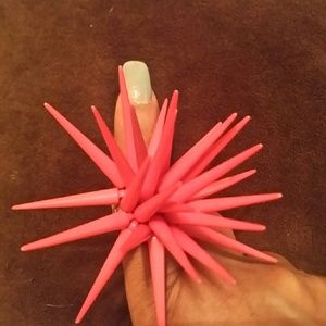 💜Pink prickly ring💜