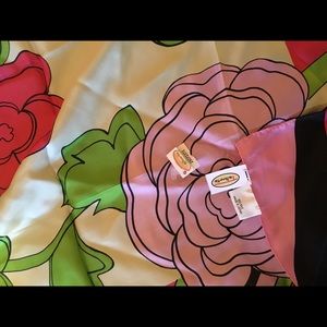 Talbots Floral Scarf 100% Silk