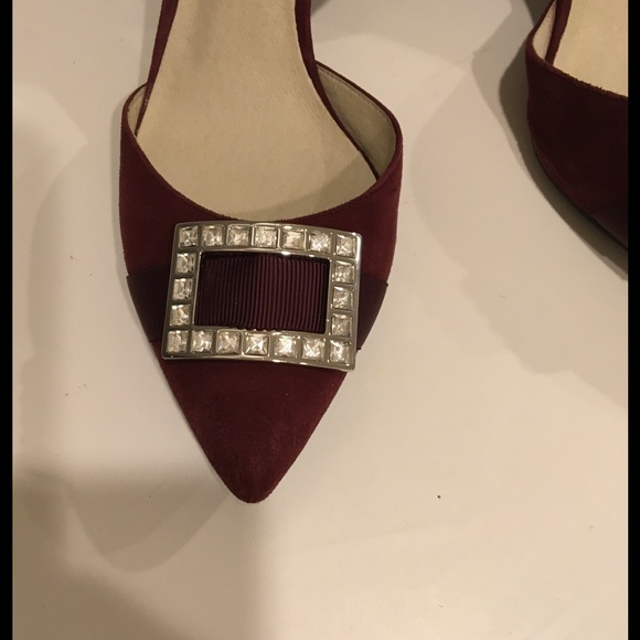 ❤️🎉HP❤️🎉Michael Kors Burgundy Shoes - Picture 3 of 4