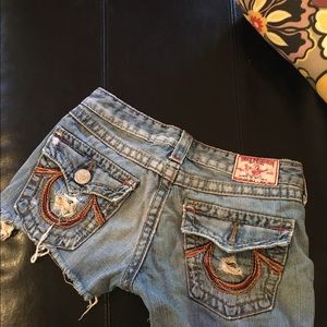 True Religion Cut Off Jeans