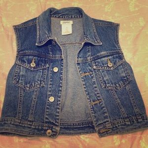 ESPRIT Vintage midriff jean vest size M