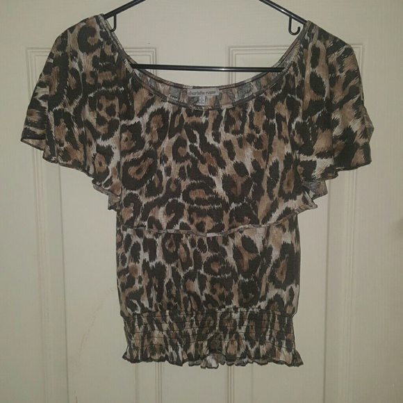 Cheetah print blouse