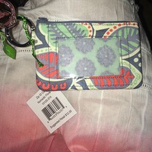Vera Bradley Zip ID case / Lanyard