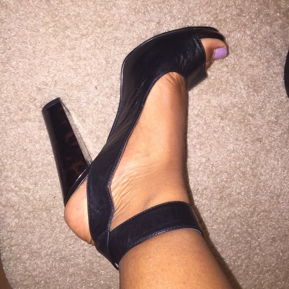 Elano peeptoe heels
