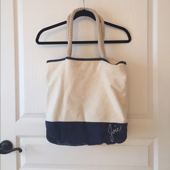 Josie canvas and denim tote bag