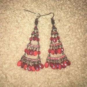 Dangle beaded earrings