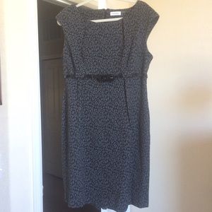Calvin Klein animal print dress with belt