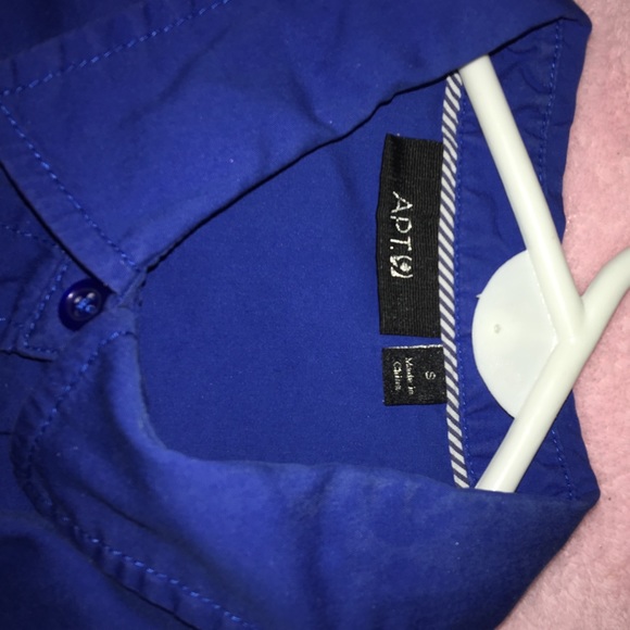 Two Apt. 9 Blue Collared Shirts - Picture 2 of 2