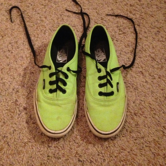 Neon green vans