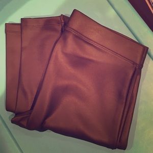 Black Leather Leggings