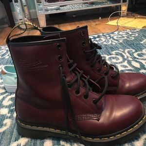 20% OFF TODAY ONLINE Maroon Dr. Martens