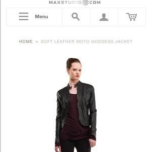 Leather jacket.