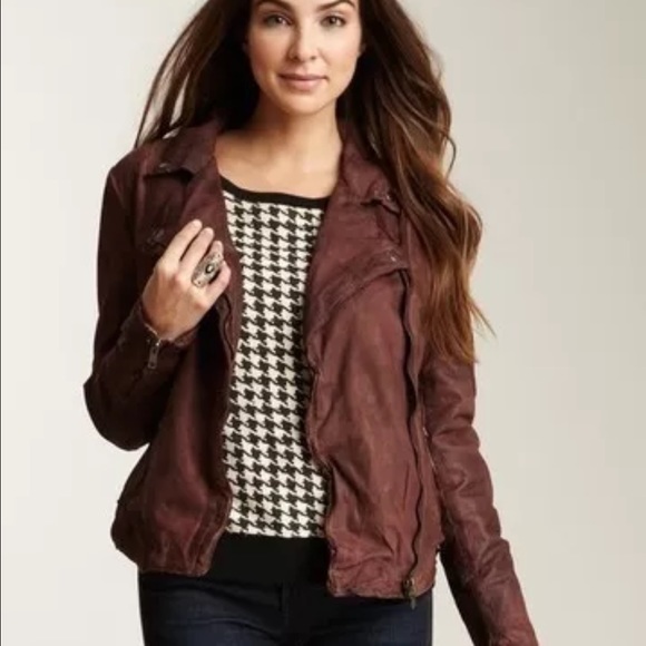 Fitted Muubaa leather jacket - Picture 1 of 4