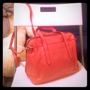 Fossil Orange Sydney Satchel