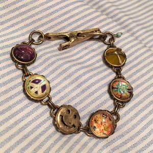 Lucky Brand gold gem bracelet