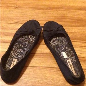 Navy Blue American Eagle flats.