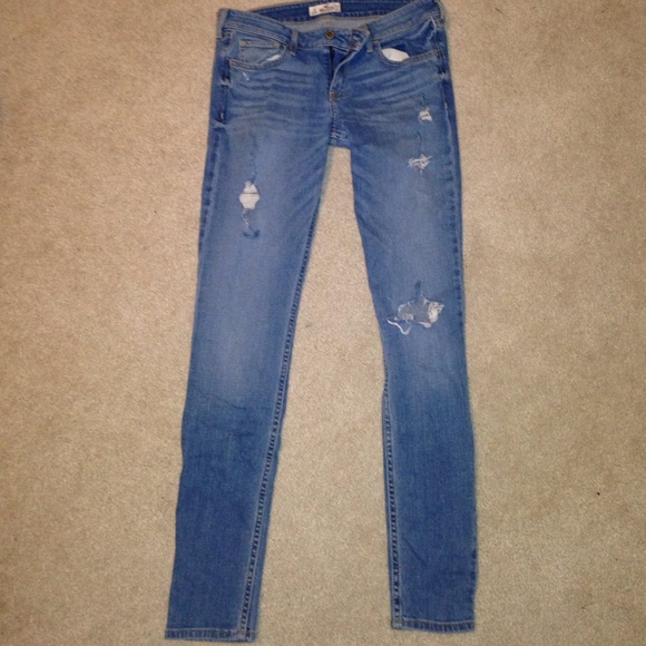 Light Wash Ripped Hollister Jeans