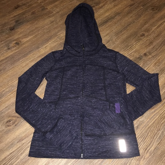 Zella girls black,grey,and white zip up top