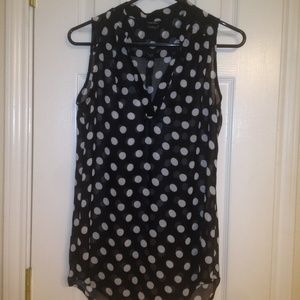 Rue 21 sheer polka dot blouse