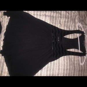 Living doll black sequin tank dress