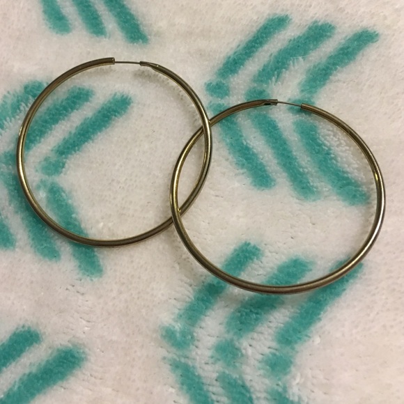 Silver hoop earrings