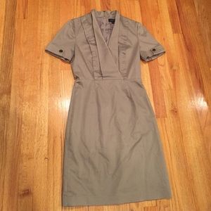 TAHARI Beige shirt dress