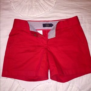 J.Crew Red Chino Shorts sz 2