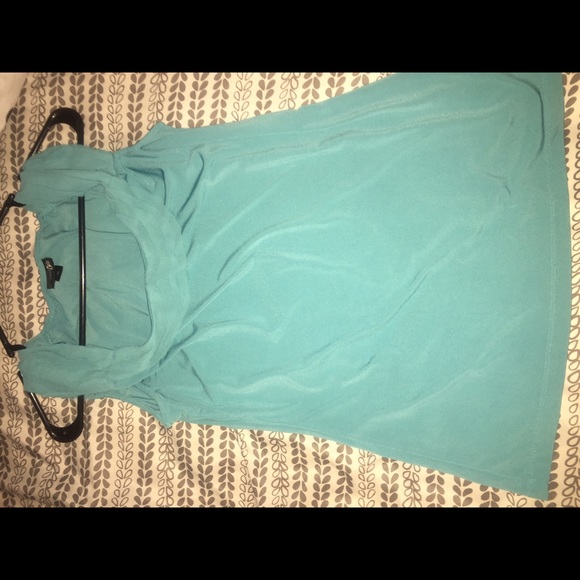 Blue dress blouse