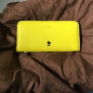 SOLD!! Coach Woodstock Snoopy accordion wallet