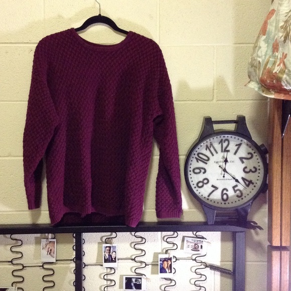 Maroon Knit Sweater