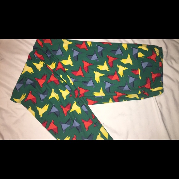 Lularoe New TC Origami Crane leggings