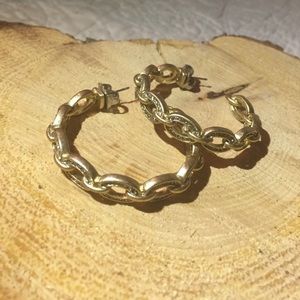 lia sophia Red Carpet matte gold hoops