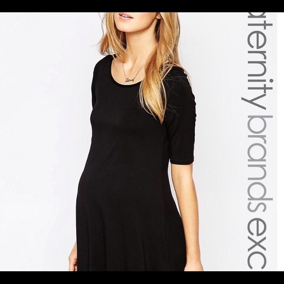Black Swing Maternity Dress