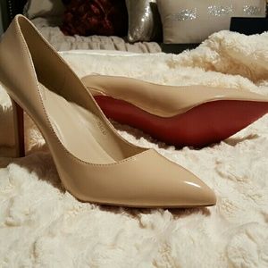 Patent stilleto heels